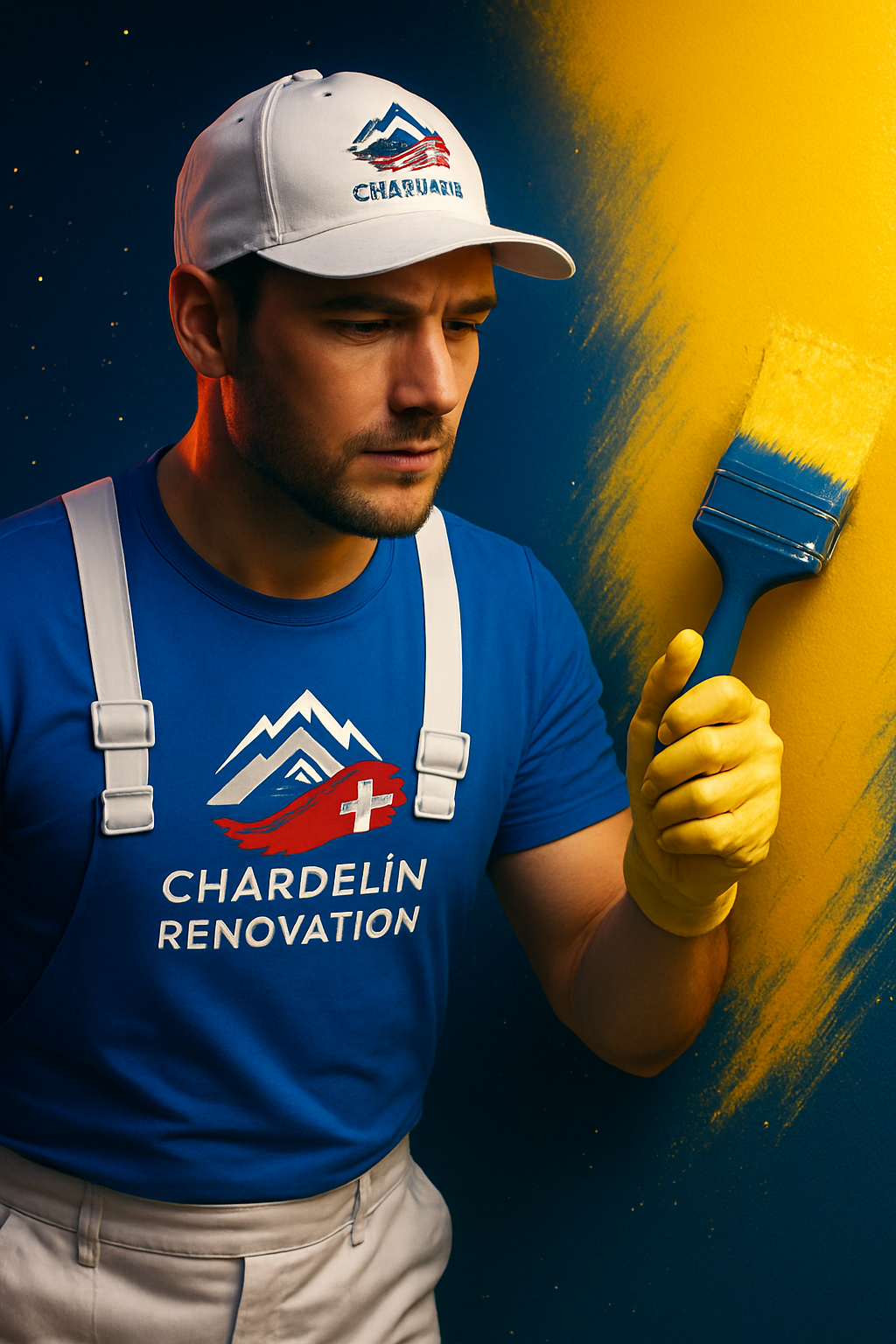 Détail peinture décorative