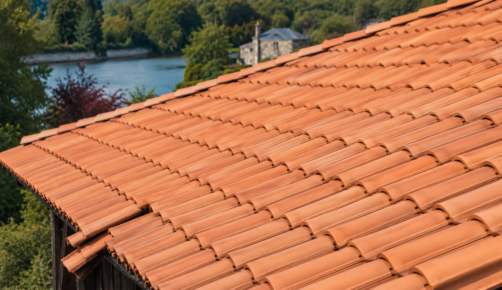 Toiture après démoussage par Chardelin Rénovation