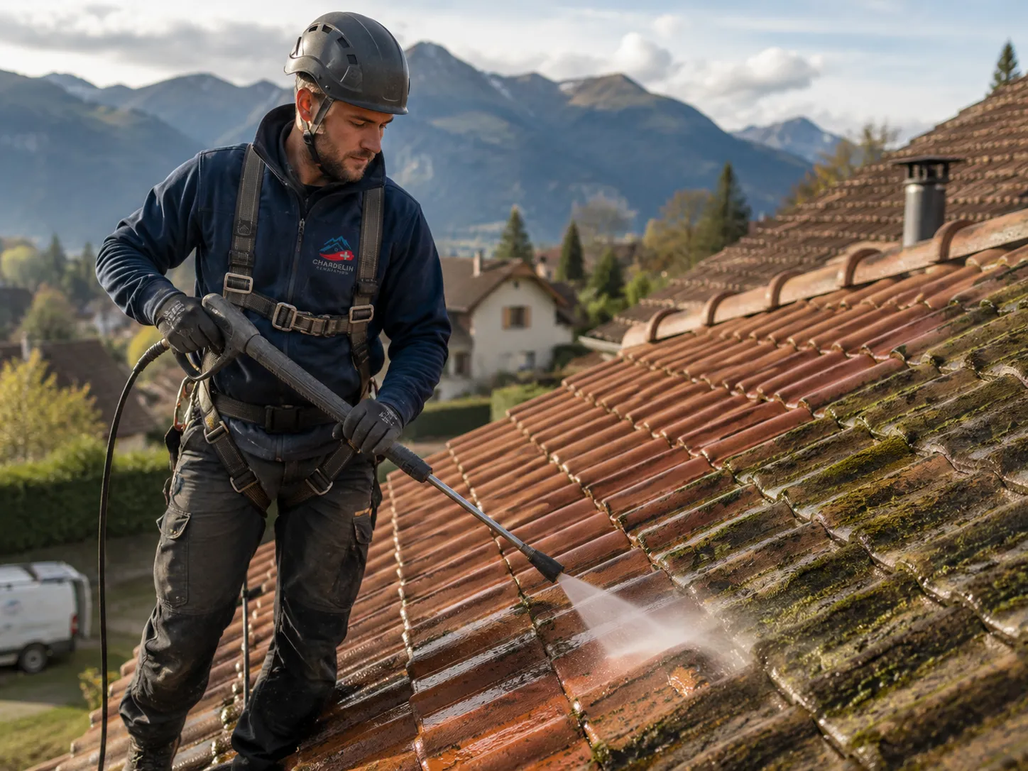 Entretien et démoussage de toiture en Haute-Savoie